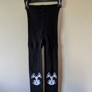 Brand New black furry tights for kids